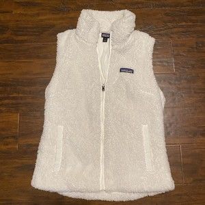 Patagonia Women's Small Los Gatos Fleece Vest Birch White